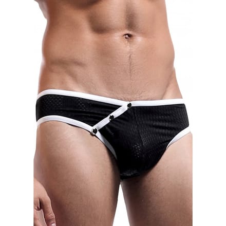 Fly Away Snap Thong - Black