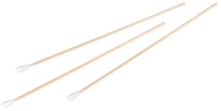 Cotton Swabs with Wooden Handle - 150mm Long, 100 Pieces
