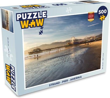 Puzzel Strand - Pier - Amerika - Legpuzzel - Puzzel 500 stukjes