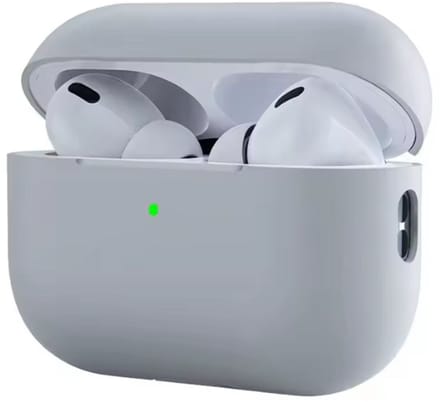 New Age Devi - Siliconen case - geschikt voor Airpods Pro - Licht-Grijs