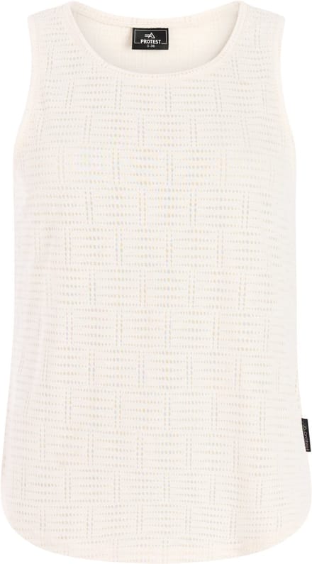 Protest PRTDavis - Singlet Dames - Mouwloos - Ronde hals - Loose fit - Crème