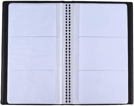Kaarthouder - Portefeuille Organizer - Kaarten Sorteren - 240 Vakjes - 24.5 cm breed - Zwart