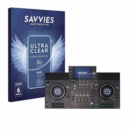 Savvies - Screenprotector voor Denon DJ SC LIVE 4 - Folie Beschermfolie transparant 6 Stuks