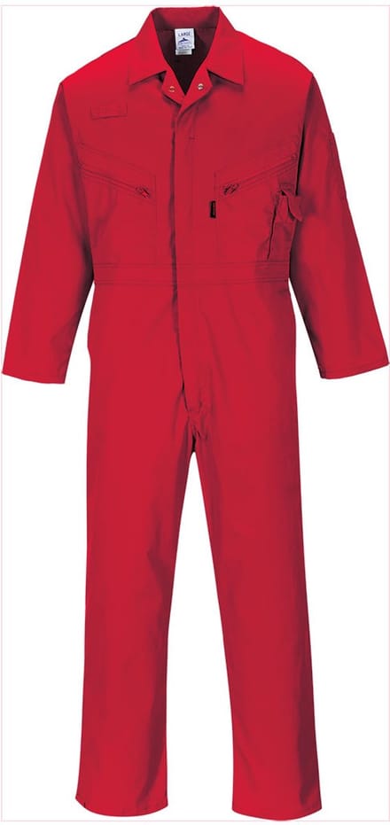 Portwest Liverpool-Rits Overall C813 - Rood - M