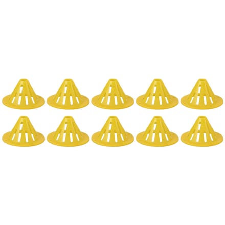 20 Stuks Bijenkorf Ingang Uitgang Kegel Plastic Bijenkorf Eenrichtings Ingangspoort Voor Bijenhouden yellow