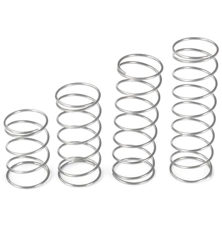 Dailygoods - Set van 10 Mini Roestvrijstalen Compressieveren 1 x 5 x 20 mm