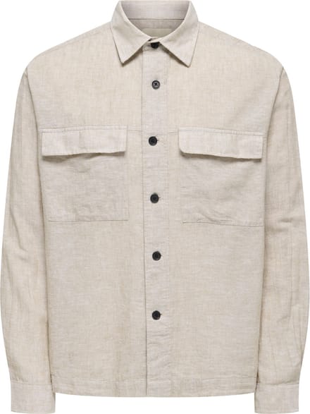 ONLY & SONS Overshirt ONSCAIDEN Linnen Overshirt