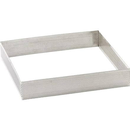 Vierkante geperforeerde taartvorm Lacor 20x20x3,5 cm