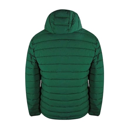 Aquascutum Actieve gewatteerde jas met capuchon voor heren (Jager Groen)