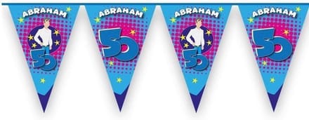 Paperdreams - Abraham - Vlaggenlijn 'Hoera ' (6m)