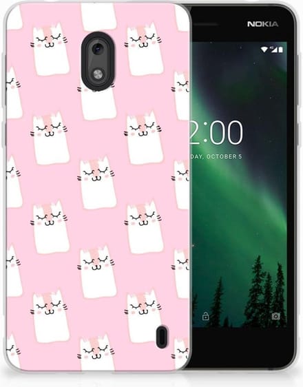 Nokia 2 TPU Hoesje Sleeping Cats