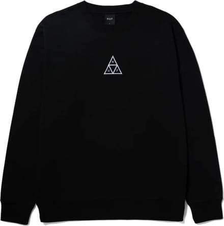 HUF Set Triple Triangle Crewneck Casual sweater heren Zwart S