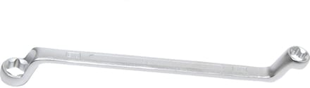 BGS dubbele ringsteeksleutel met E-profiel ringkoppen geknikt SW E14 x E18 - 2281-14X18