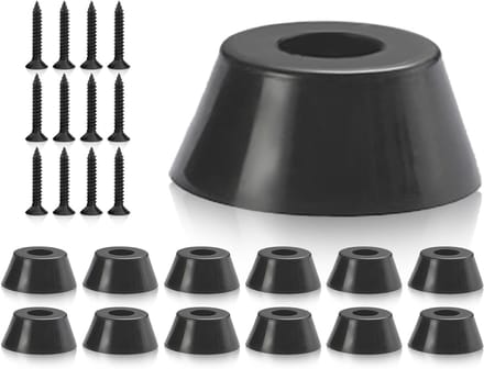 Rubberen Voetjes - Poten buffers - Meubelbescherming - Inclusief schroeven - 32mm diameter