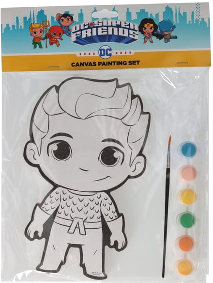 Canvas Schilderen DC Comics - Aquaman - incl Penseel en 6 kleuren verf