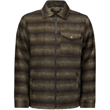 No Excess Overshirt Zipper Closure Stripe Jacquard Khaki Größe: S | Leichte Jacken Outlet | Herren | Braun