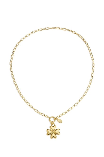 Bijoutheek Collier Klaver Bold Goudkleurig