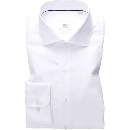 Eterna Overhemd Premium 1863 Luxury Twill Two-Ply Non-Iron Cotton Wit / male