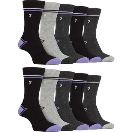 Heren 10-pack Heldere Bamboosokken
