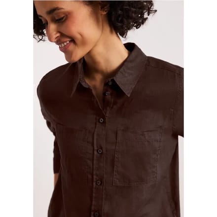 Blouse met lange mouwen en borstzakken