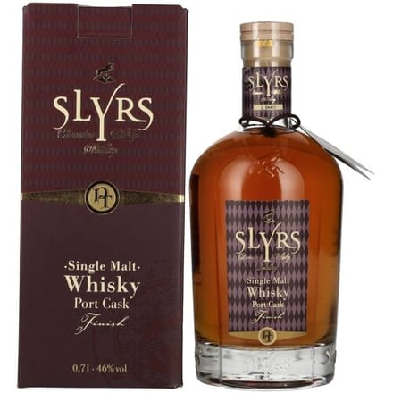 Slyrs Single Malt Whisky Port Cask Finish 46% Vol. 0,7l in geschenkverpakking