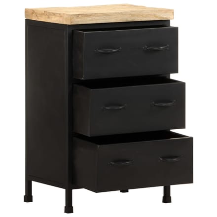 vidaXL - Dressoir - 47x35x76 - cm - ruw - mangohout