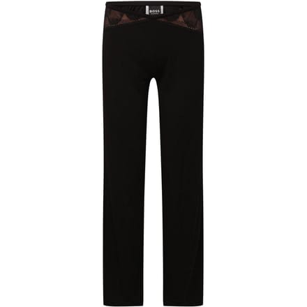 Boss Dames/Dames Pioenroos Pyjamabroek met rechte pijpen (Zwart)