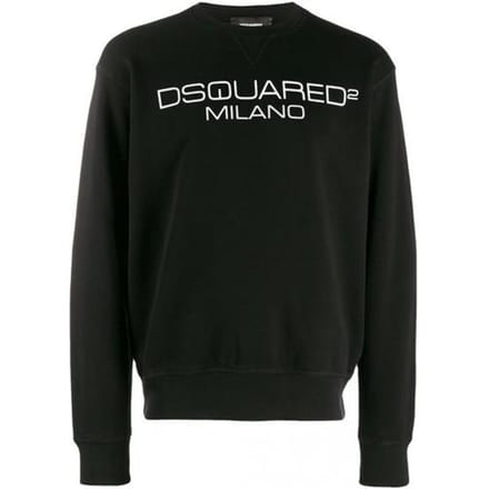 Sweatshirt italien à capuche DSQUARED2 Milano noir - Taille: M black