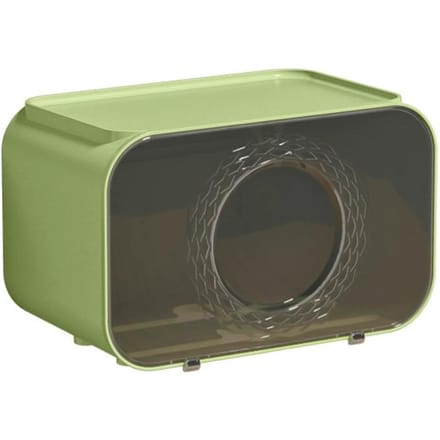 Boîte à mouchoirs multifonctionnelle pour salle de bain, distributeur de papier toilette mural sans perçage beige
