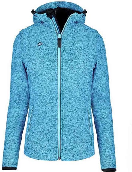 Izas Persia W Fleece Met Kap Blauw S Vrouw