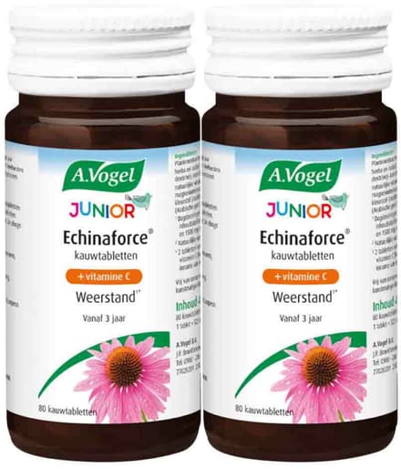 A.Vogel - Junior Echinaforce met Vitamine C - 2 x 80 kauwtabletten - Voordeelverpakking