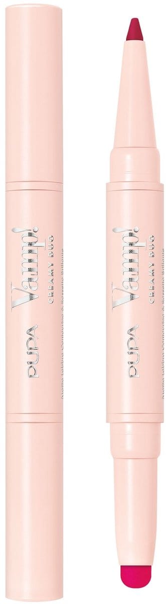 Pupa Milano Vamp! Creamy Duo Lip Pencil & Shiny Lipstick 012-Cherry Red 0,8gr