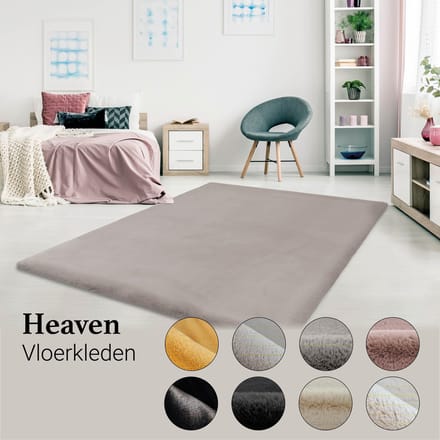 Vloerkleed Heaven Taupe Hoogpolig 160x230