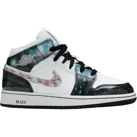 Jordan 1 Mid SE Take Flight (GS) 36 white