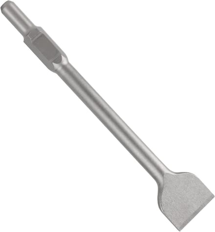 SDS-HEX Brede Beitel 400 x 75mm met Hexaansluiting en Carbide Snijkant voor Precisiewerk