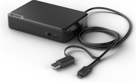 Alogic Universal Twin HD Pro Docking Station - 12-in-1 Mini Dock DV3 - with 85W Power Delivery and USB-C & USB-A compatibility - Dual Display 1080p@60Hz