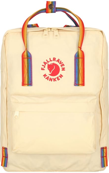 Fjällräven vrijetijdsrugzak rugzak Kånken Kånken Rainbow 16L Light Oak - Rainbow Pattern crème