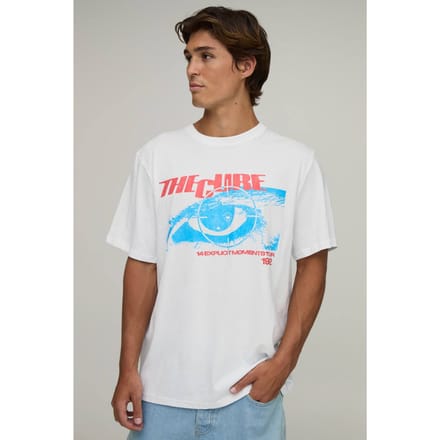 Oversized T-shirt Met The Cure Tour Licentie Print | White | Size Large