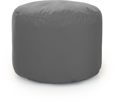 POEF ROND 60 NYLON GRIJS