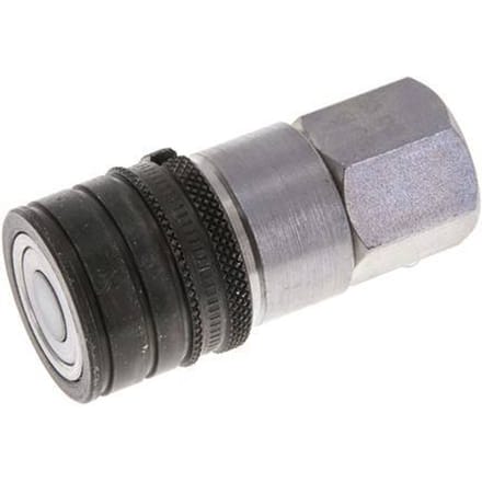Stalen DN 6.3 Vlakdichtende Koppeling Snelkoppeling G 1/4 inch Binnendraad ISO 16028 CEJN D 16.2mm