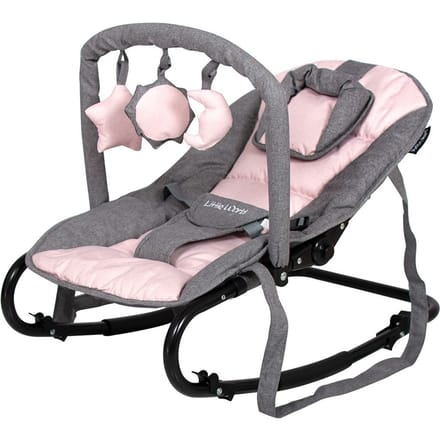 Little World Wipstoel Starwing Grijs - Roze