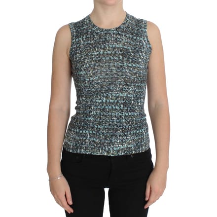 Dolce Gabbana Mouwloze Top Aansluitend Multikleur