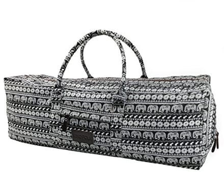 XL Yogamat Tas met Rits en Handvat - Extra Groot Canvas Patroon
