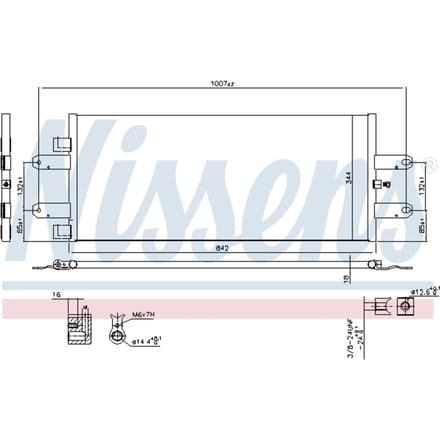 Condensator, airconditioning NISSENS 940440
