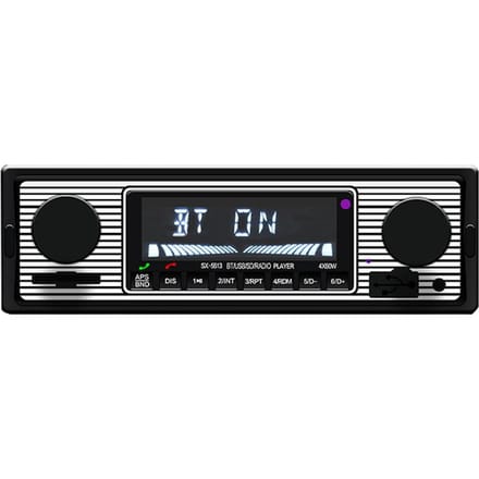 BT Vintage Radio MP3 Speler Stereo USB AUX Auto Stereo Audio U Disk black