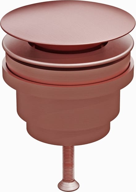 Clickwaste afvoerplug mat rosé goud 5/4 zonder overloop