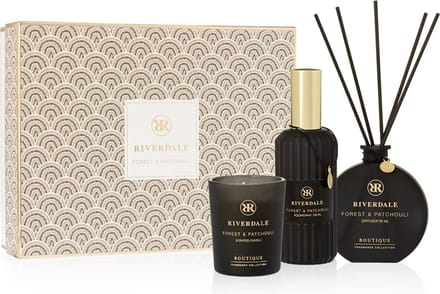 Riverdale - Geschenkset - Forest & Patchouli - Large - Multicolour - Geurstokjes, geurkaars en huisparfum