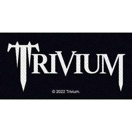 Trivium Logo Unisex Patch - zwart/grijs/wit - Standard