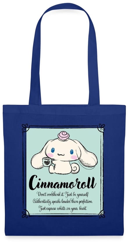Cinnamoroll Don't Overthink It. Just Be Yourself Tas Van Stof Schoudertas