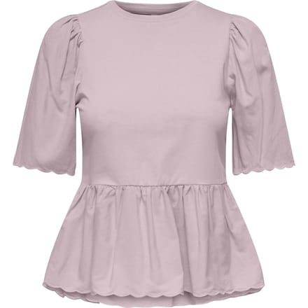 Only Veronika Life SS Mix Peplum Shirt Dames - Maat L